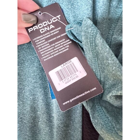 Game Time Heathered Green Performance Tee – Size L – NWT - Picture 4 of 4